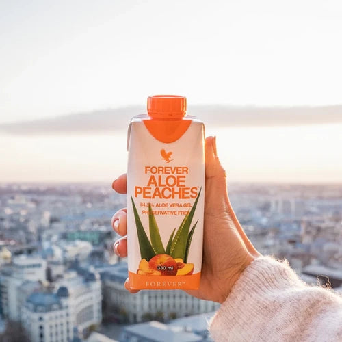 Forever Aloe Pêche 330 ml x 12